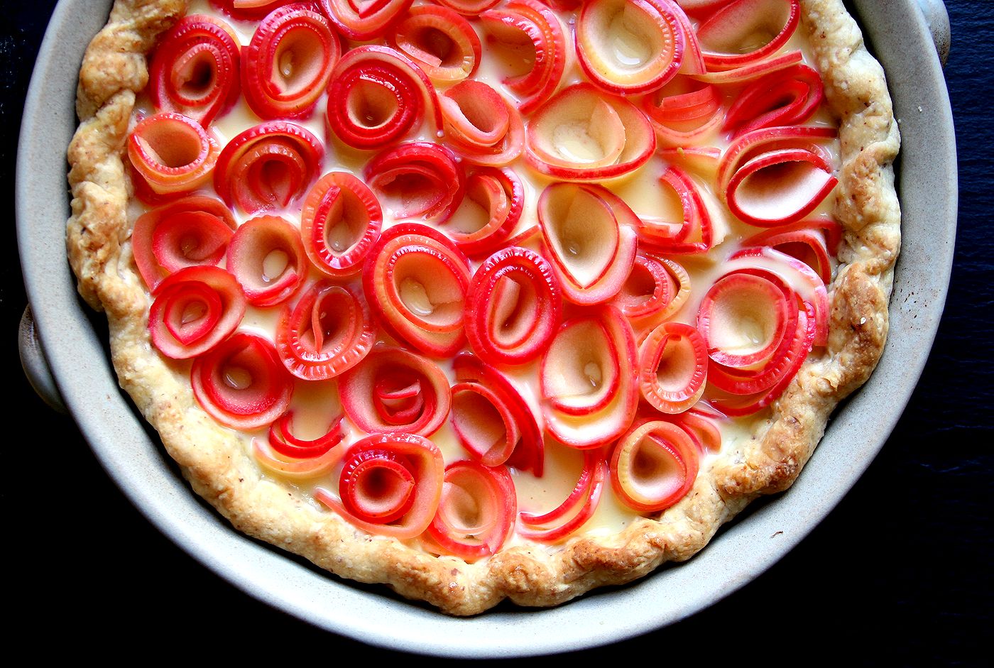 Apple Blossom Tart, with Honey Almond Custard A Cup of Sugar … A