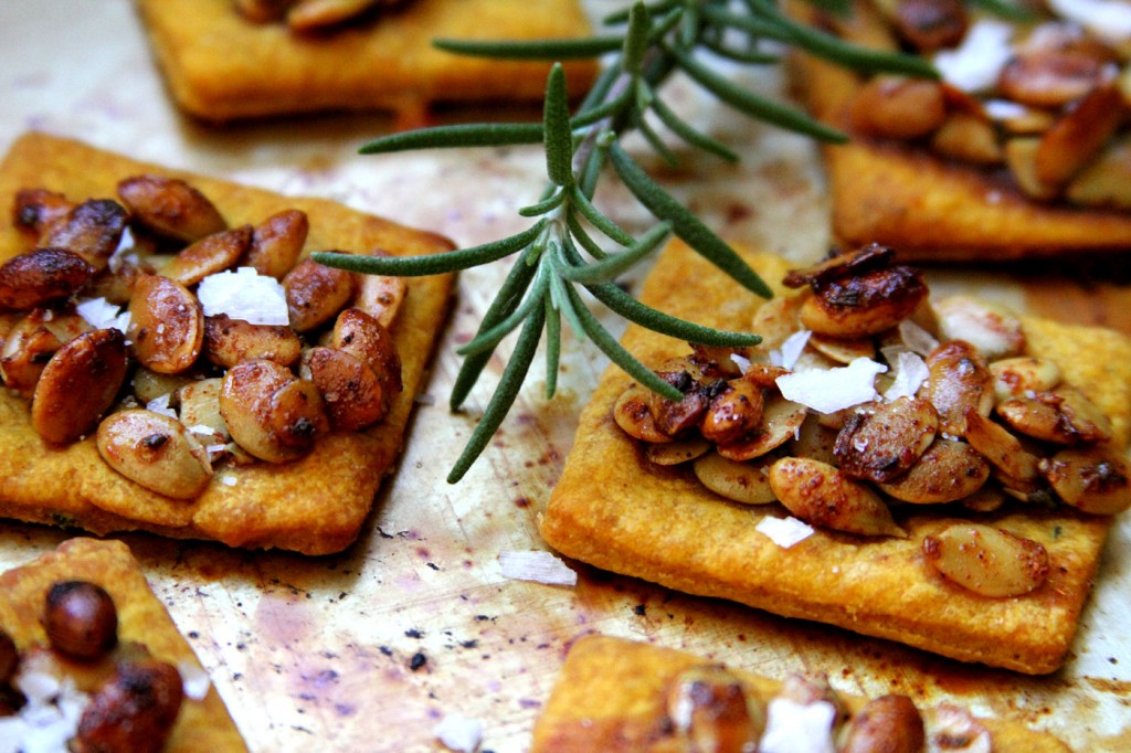 Sweet and Spicy Rosemary Cheddar Pumpkin Crackers A Cup of Sugar … A