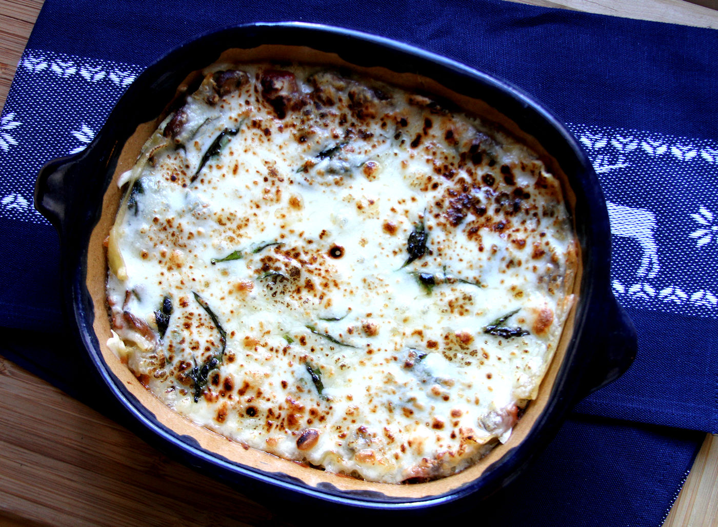 Spinach Mushroom Lasagna A Cup of Sugar … A Pinch of Salt