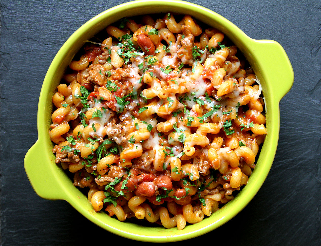 Mac & Cheese + Chili = Cheesy Chili Mac A Cup of Sugar … A Pinch of Salt