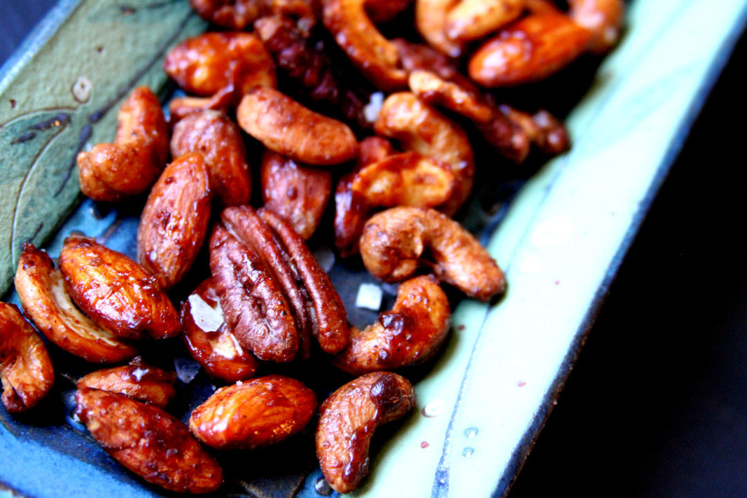 Spiced Maple Roasted Mixed Nuts A Cup of Sugar … A Pinch of Salt