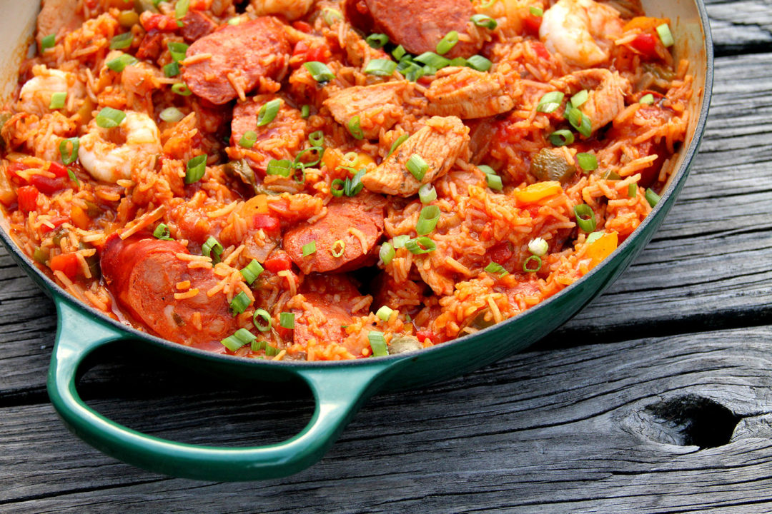 Jambalaya with Chicken, Andouille and Shrimp A Cup of Sugar … A Pinch