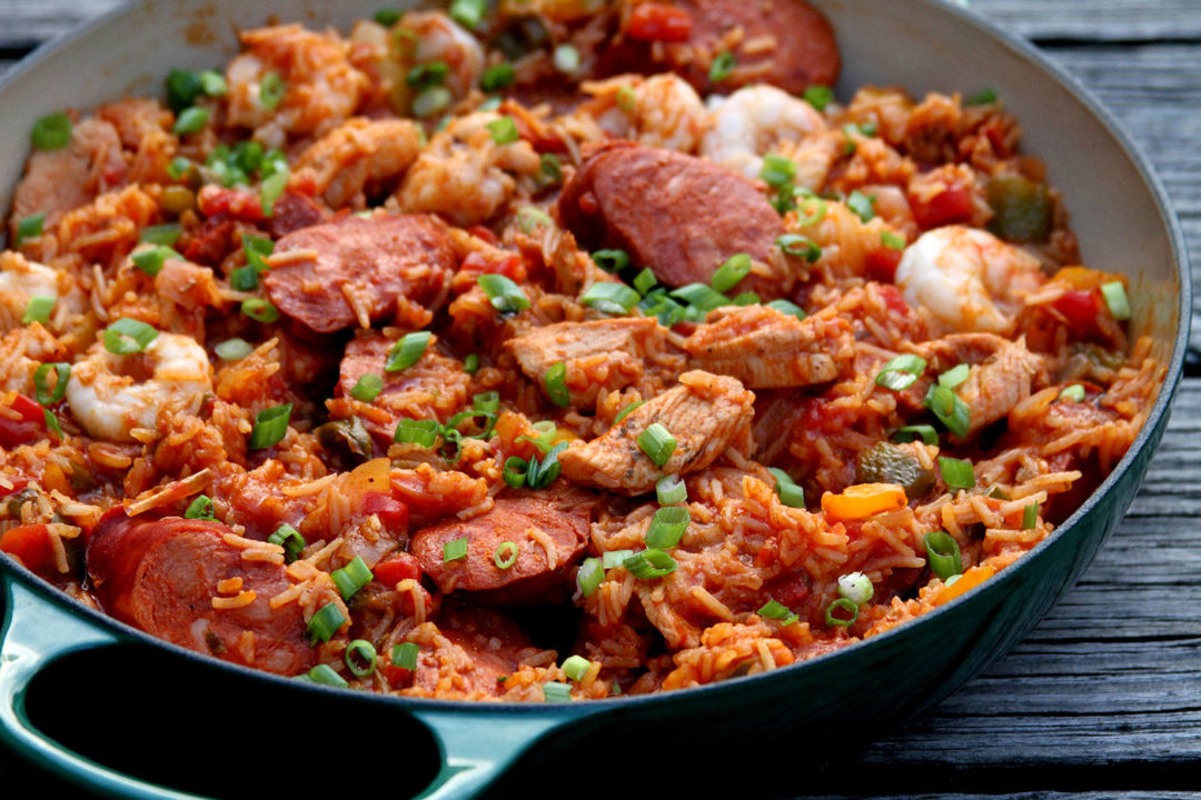 Jambalaya with Chicken, Andouille and Shrimp A Cup of Sugar … A Pinch