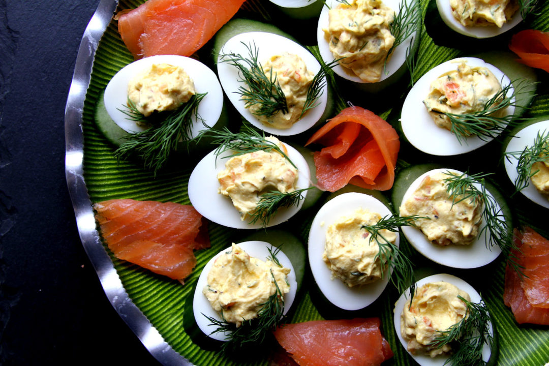Smoked Salmon and Dill Deviled Eggs A Cup of Sugar … A Pinch of Salt