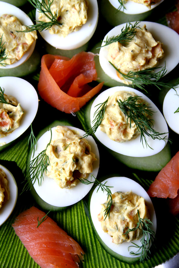 Smoked Salmon and Dill Deviled Eggs A Cup of Sugar … A Pinch of Salt