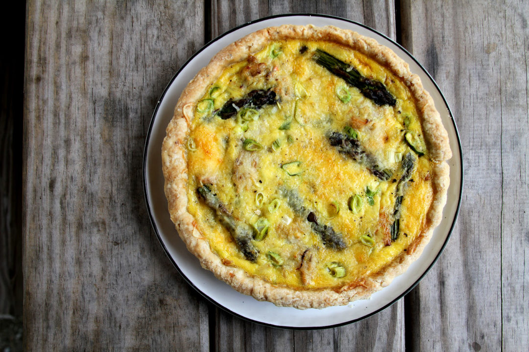 Crabmeat and Asparagus Quiche Tart A Cup of Sugar … A Pinch of Salt