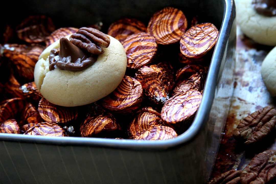Bourbon Salted Caramel Pecan Kiss Cookies A Cup of Sugar … A Pinch of