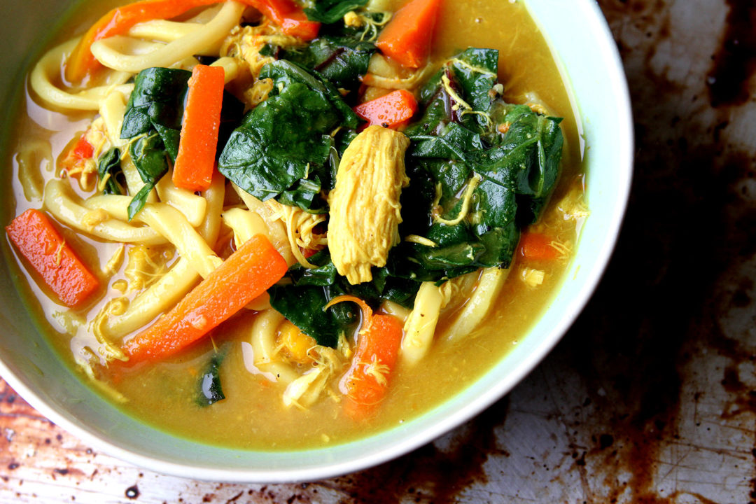 Ginger Turmeric and Greens Chicken Noodle Soup A Cup of Sugar … A Pinch of Salt