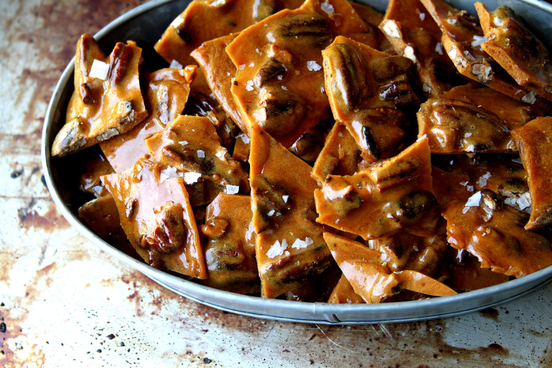 Salted Bourbon Pecan Brittle A Cup of Sugar … A Pinch of Salt