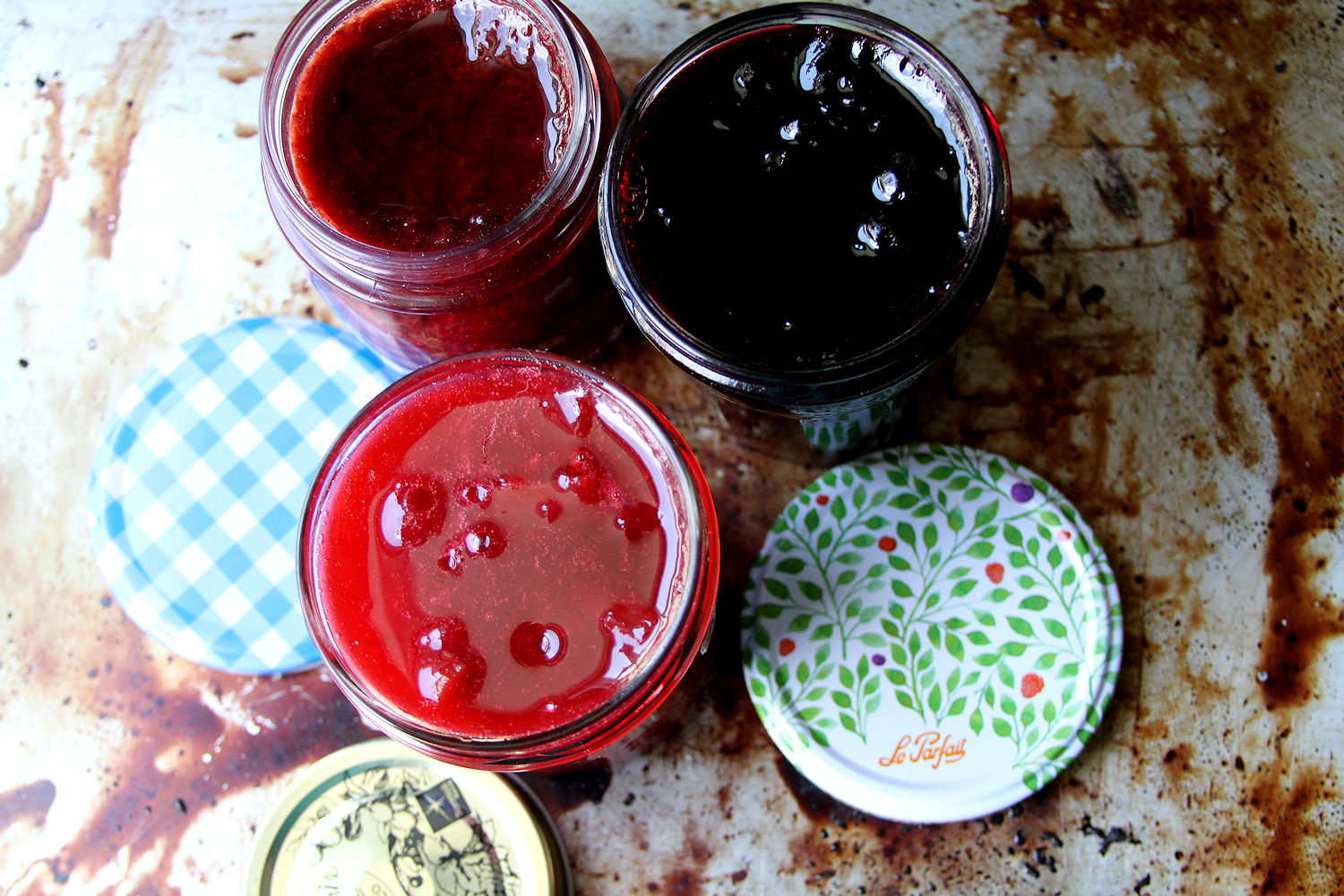 Very Berry Jam Trio Black Current + Port Wine, CranStrawberry and