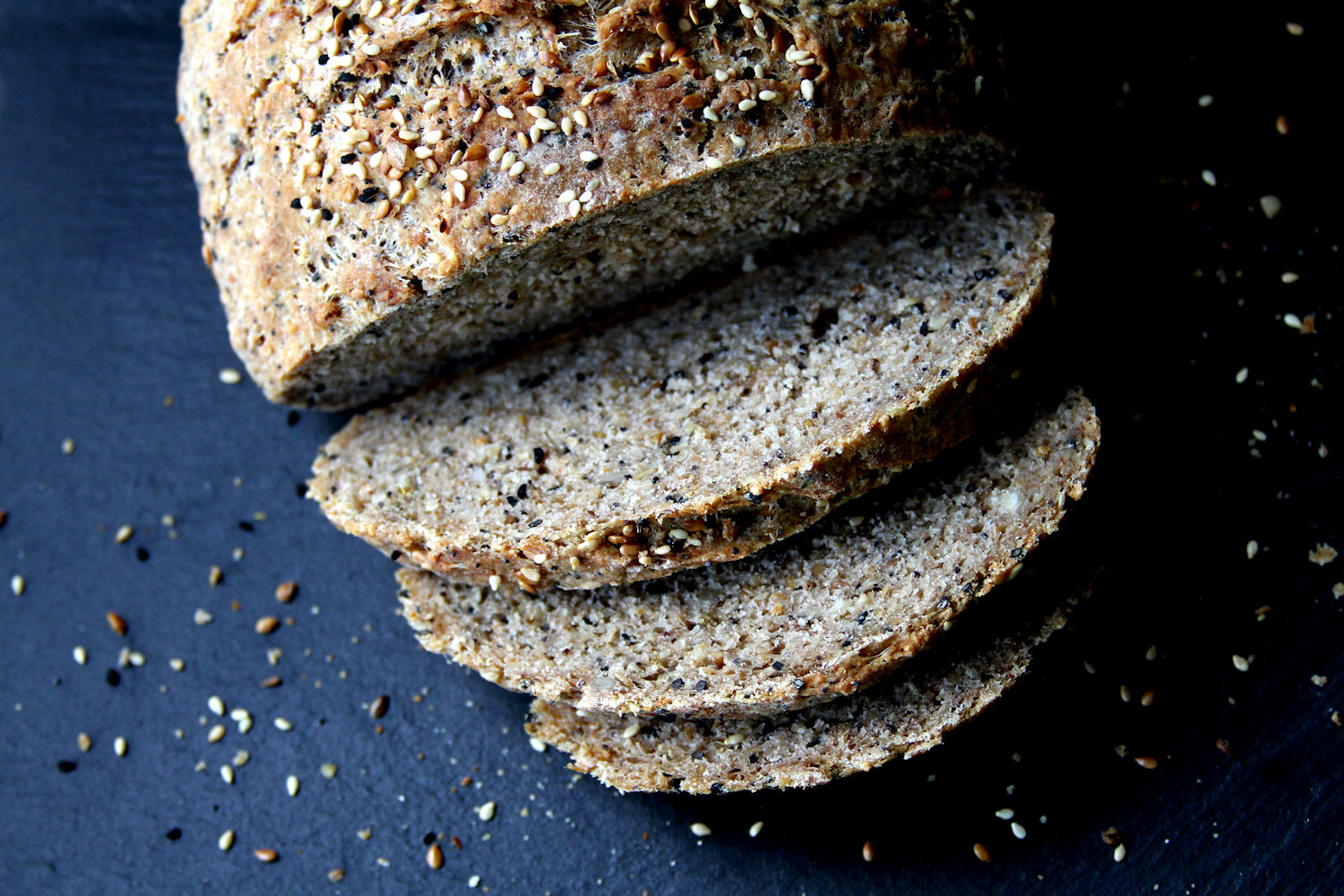 Multigrain NoKnead Bread Loaf A Cup of Sugar … A Pinch of Salt