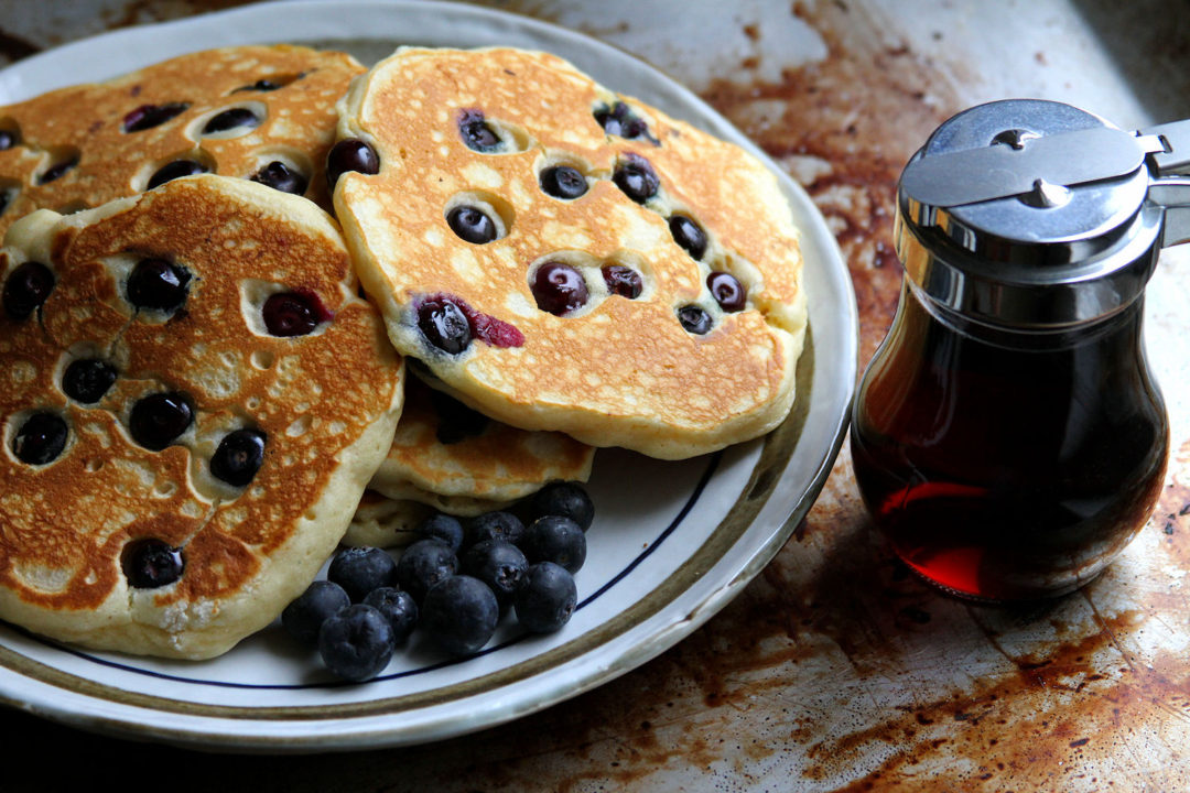 No Frills Blueberry Pancakes A Cup of Sugar … A Pinch of Salt