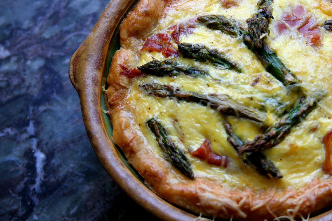 Asparagus and Prosciutto Quiche A Cup of Sugar … A Pinch of Salt
