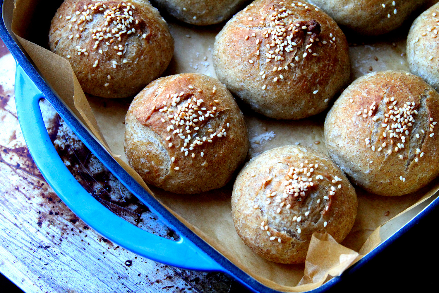 Honey Rye Crusty Sandwich Rolls A Cup of Sugar … A Pinch of Salt