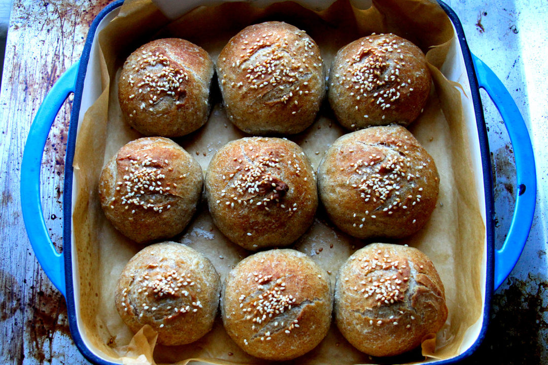 Honey Rye Crusty Sandwich Rolls A Cup of Sugar … A Pinch of Salt