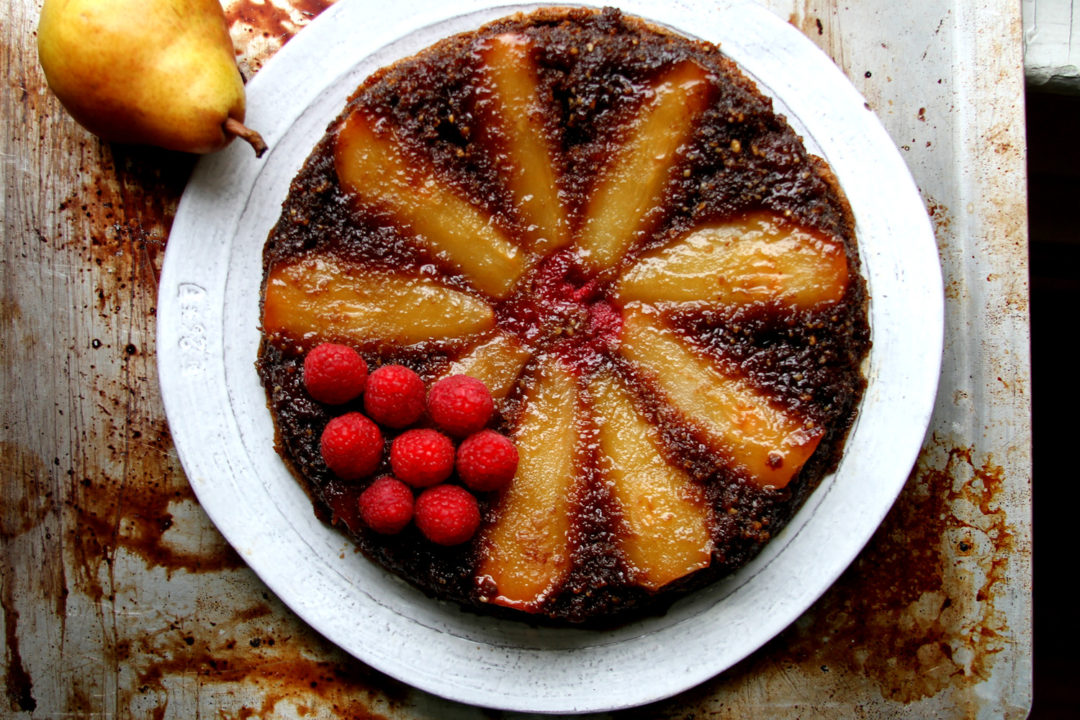 Walnut Pear “Sticky Pudding” Upside Down Cake A Cup of Sugar … A Pinch of Salt