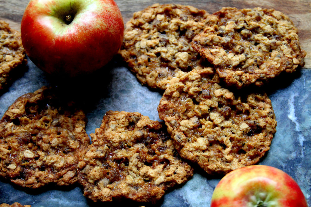 Apple Cinnamon Jammie Bits Toffee Chips Oatmeal Cookies A Cup of
